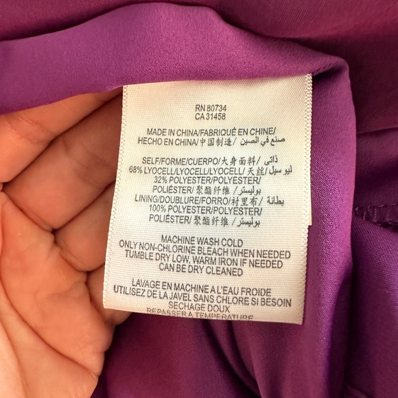 MAX & CLEO |  Strapless Short Dress  | Fushia | Size: 4 - Picture 7 of 12